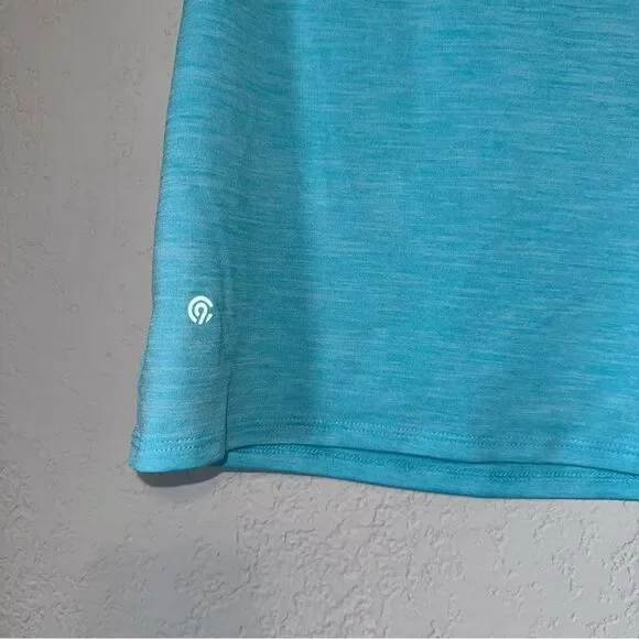Kid's Vibrant Aqua Sleeveless Athletic Tank Top - Picture 6 of 8